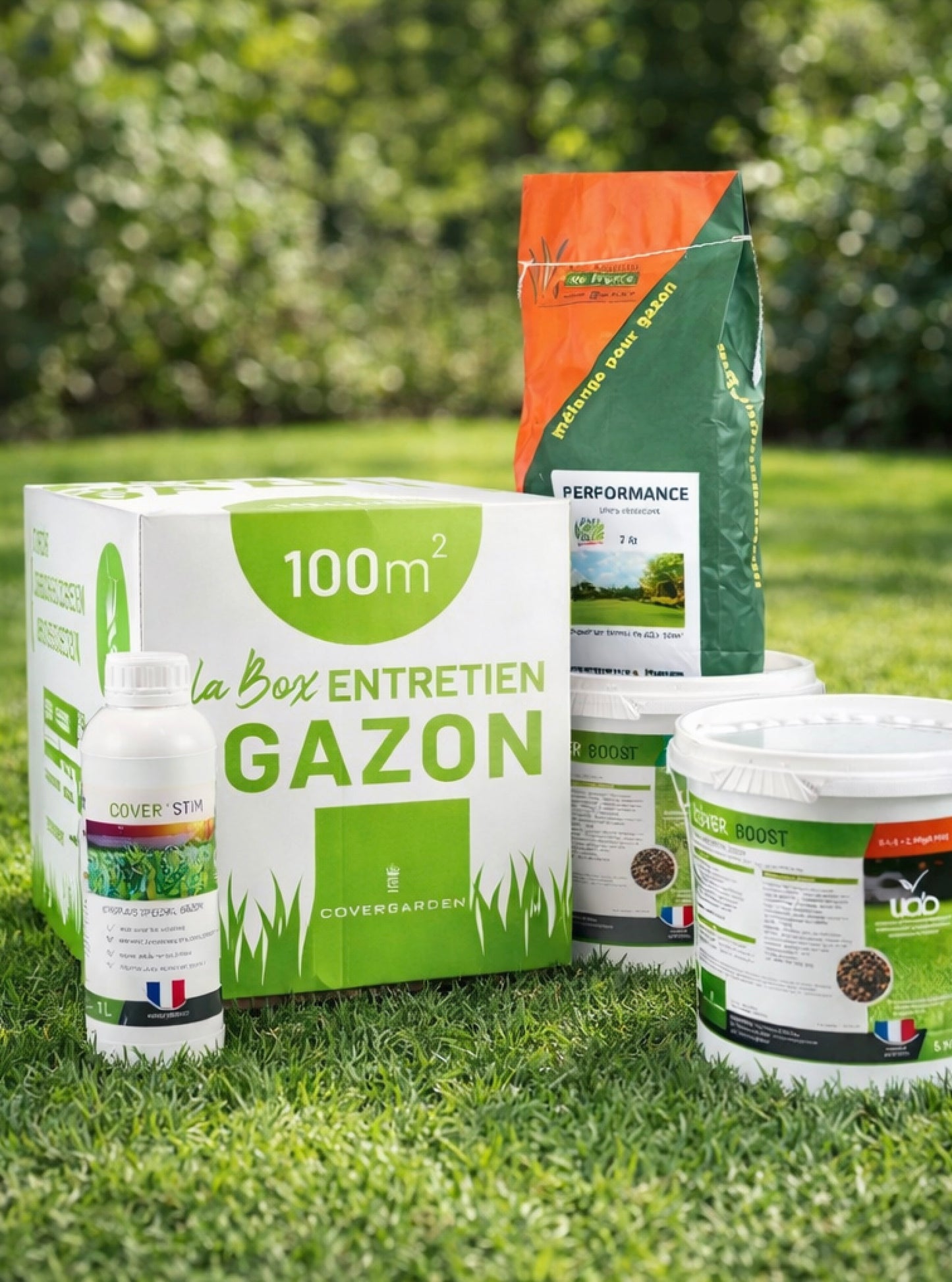 Box entretien gazon printemps/été 100 m²